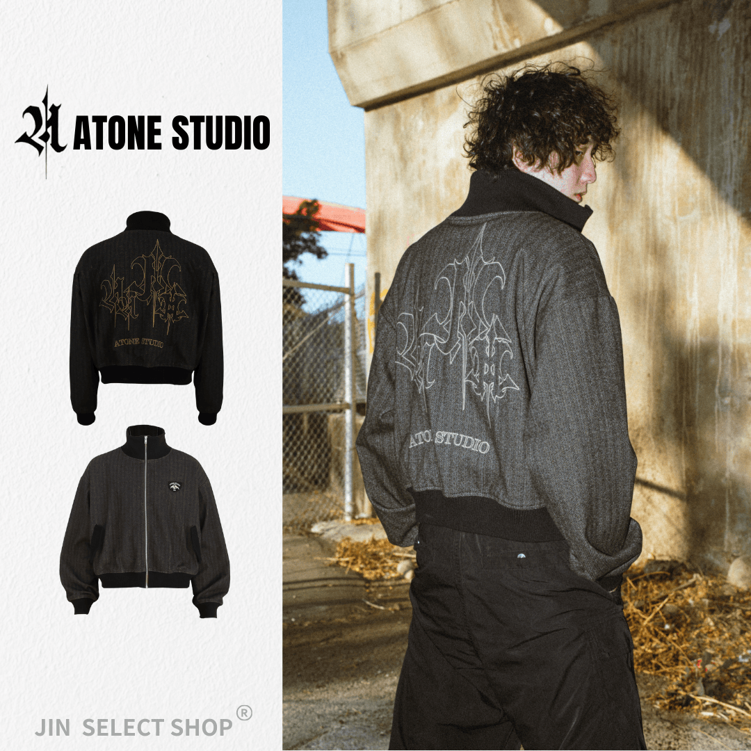 ATONE Herringbone Embroidered Jacket. 壓紋刺繡夾克 外套