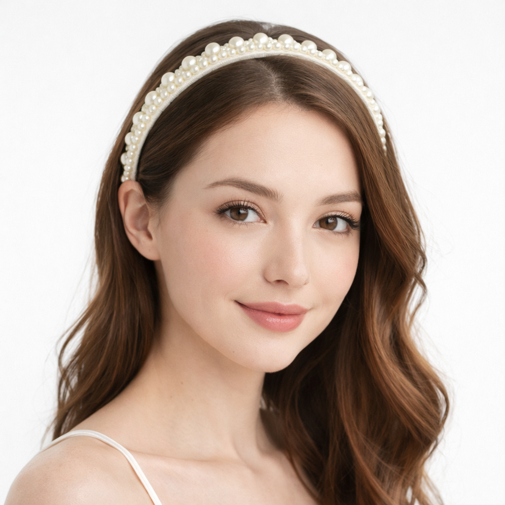 OBS269 J.Crew 珍珠仙氣髮箍