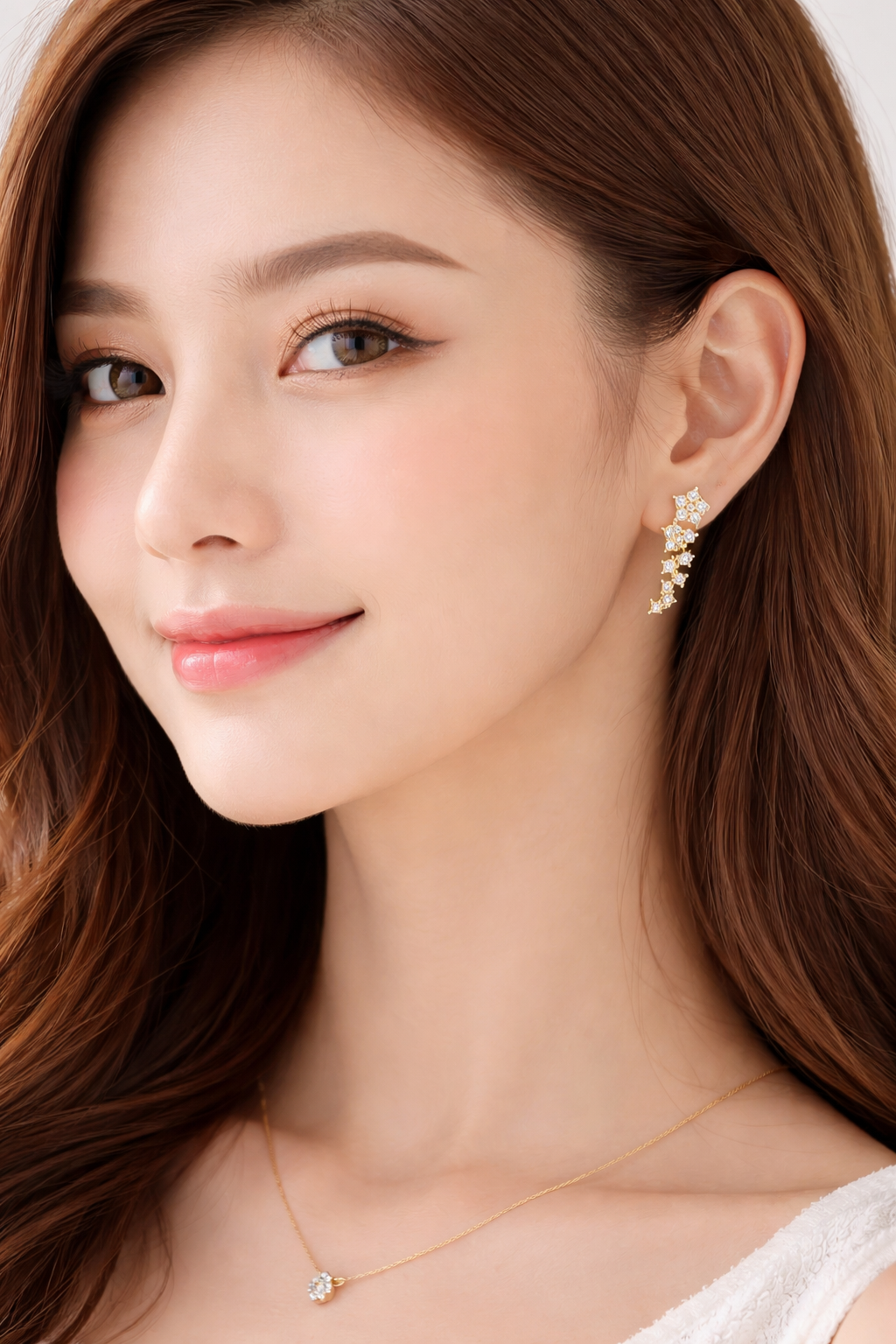 OBS270 J.Crew Crystal Star 星星水晶耳釘