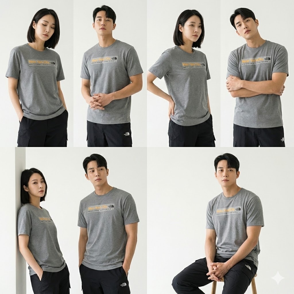 【預購】The North Face 限量款 H012203 短袖上衣（灰色）