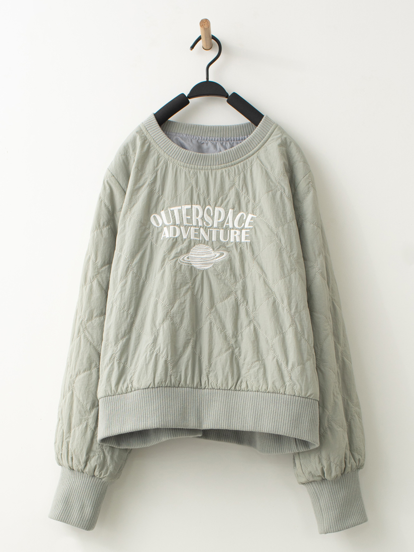 土星絎縫鋪棉短版上衣