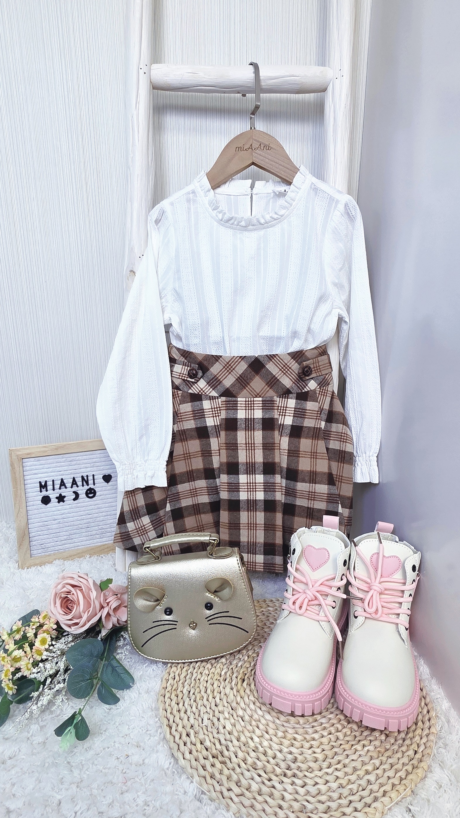 Selina 全棉緹花喱士上衣