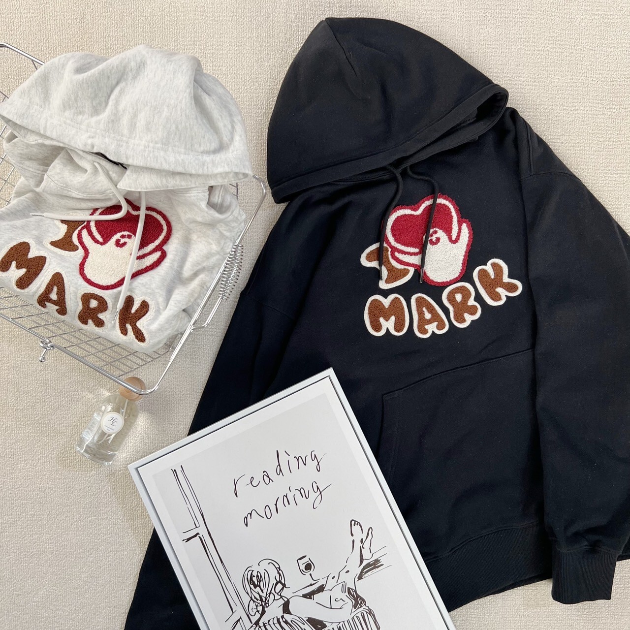 Mark Gonzales 天使愛心植絨帽T