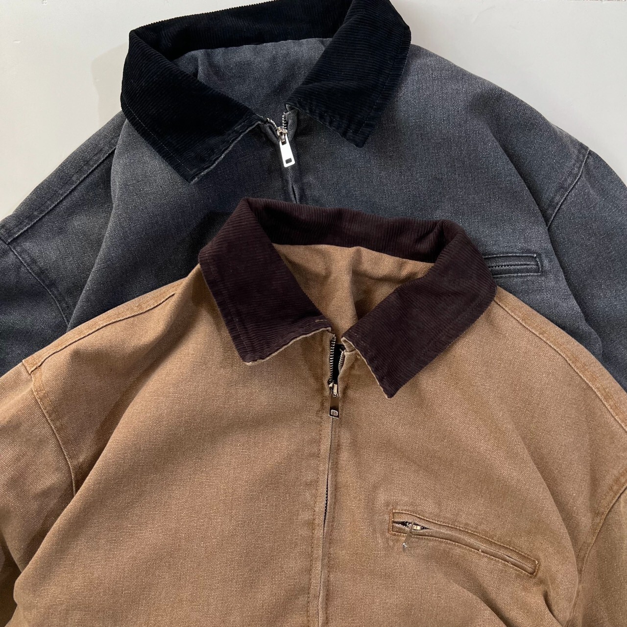 9615 燈芯絨領水洗外套