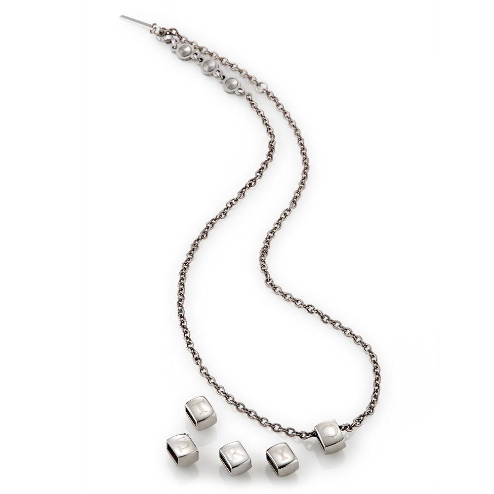 MASSA-G【the Ti】金屬鍺錠純鈦羽鍊(1個字母背有磁石)