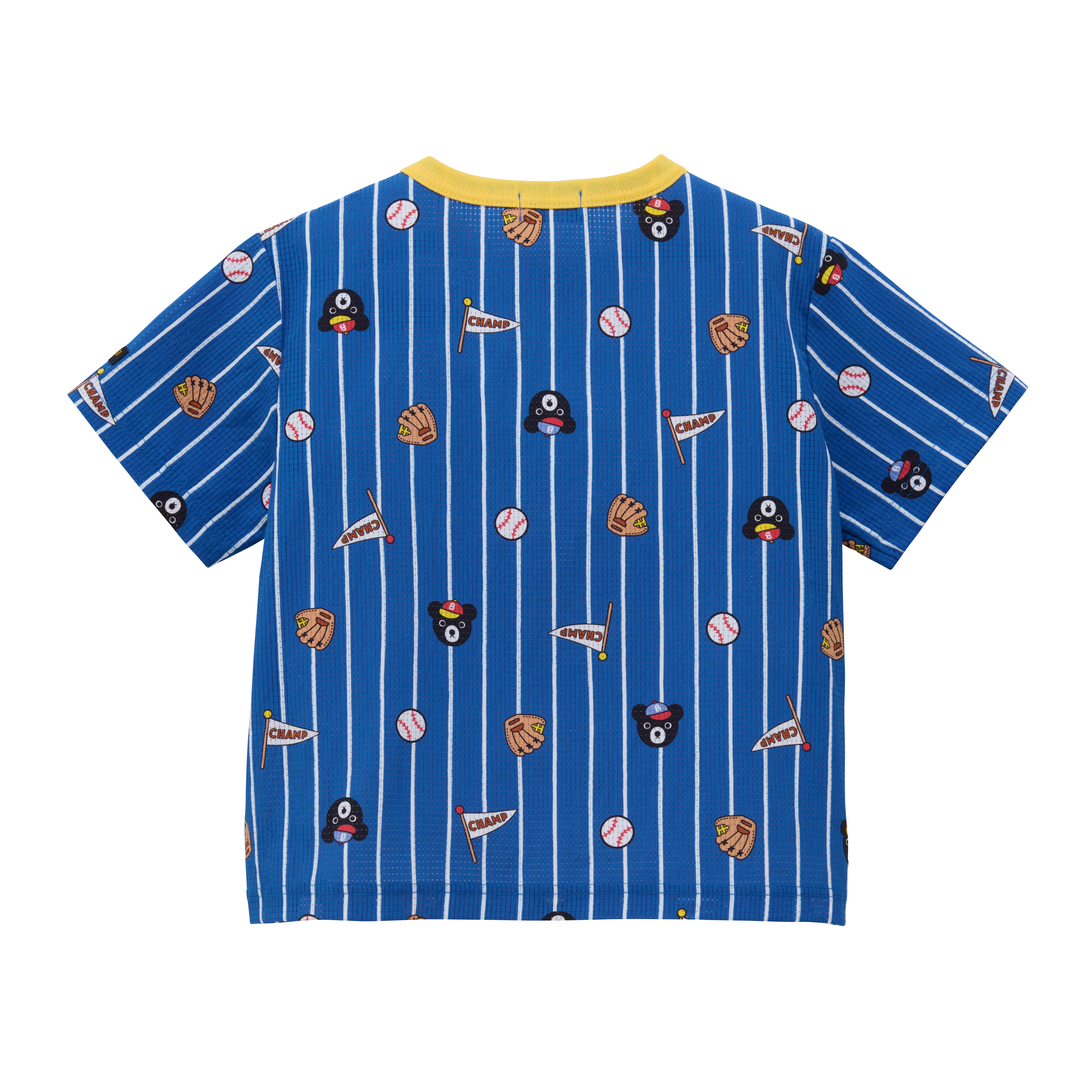 DOUBLE_B 棒球Dot Air短袖T恤-海軍藍