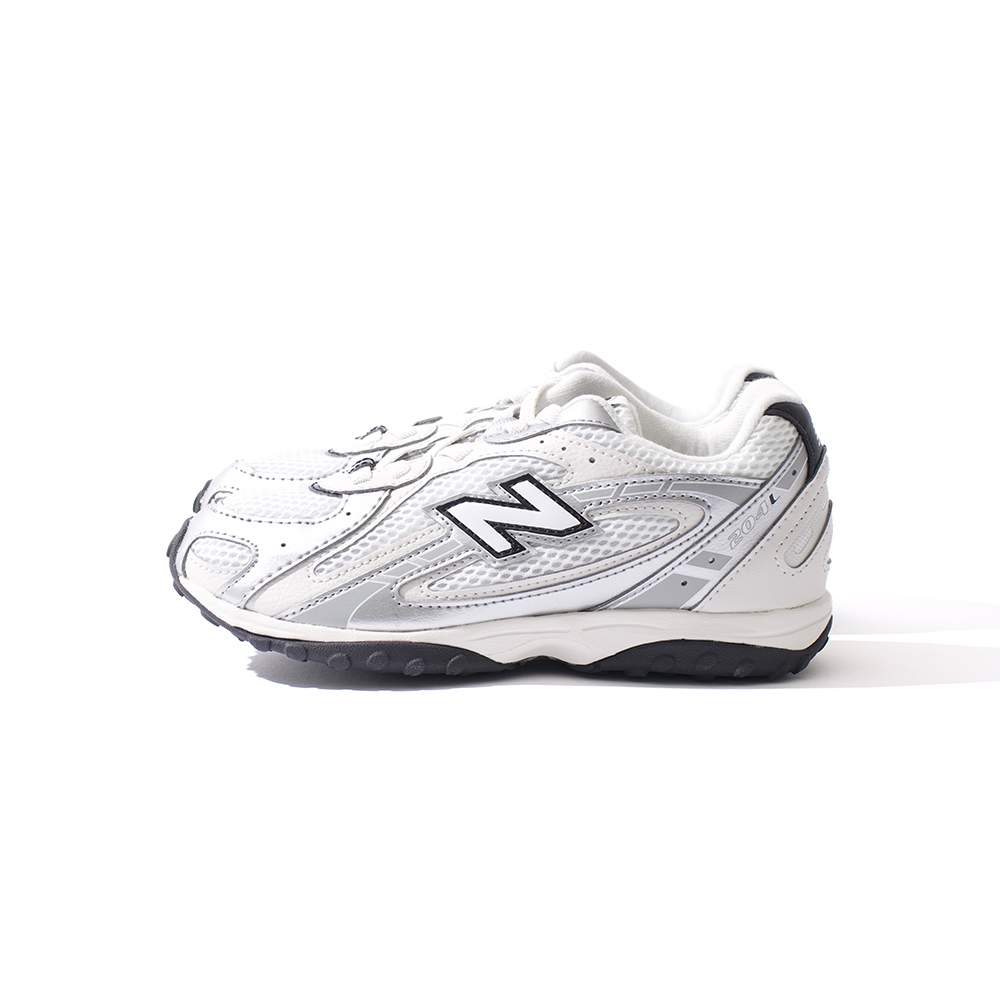 New Balance 204L 中童 童鞋 銀黑色 鬆緊帶 免綁 復古 穿搭 運動 休閒鞋 P204L9VE