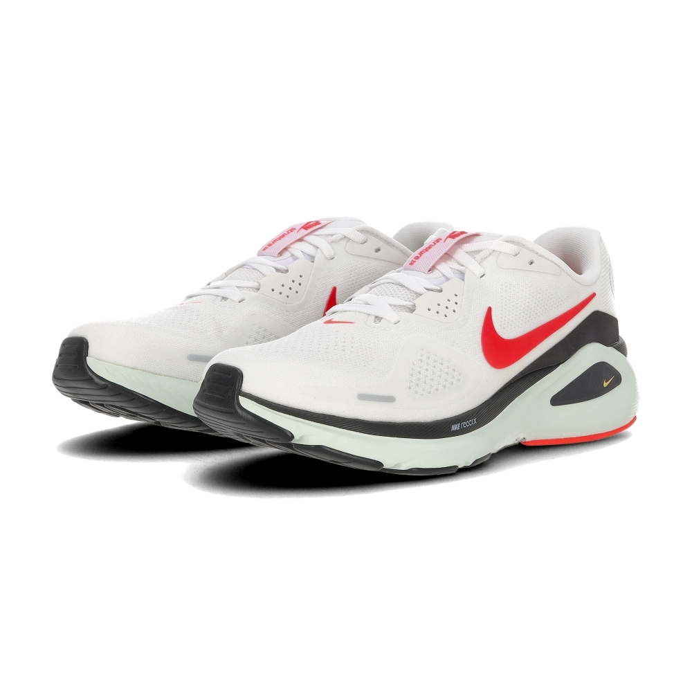 Nike Structure 26 男鞋 米白紅色 緩震 厚底 路跑 運動 慢跑鞋 HJ1102-106