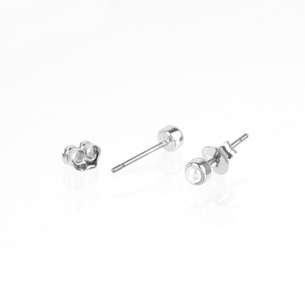 【COACH】水鑽/蝴蝶結/泰迪熊墜飾項鍊及圓形針式耳環禮盒組(金色/銀色)