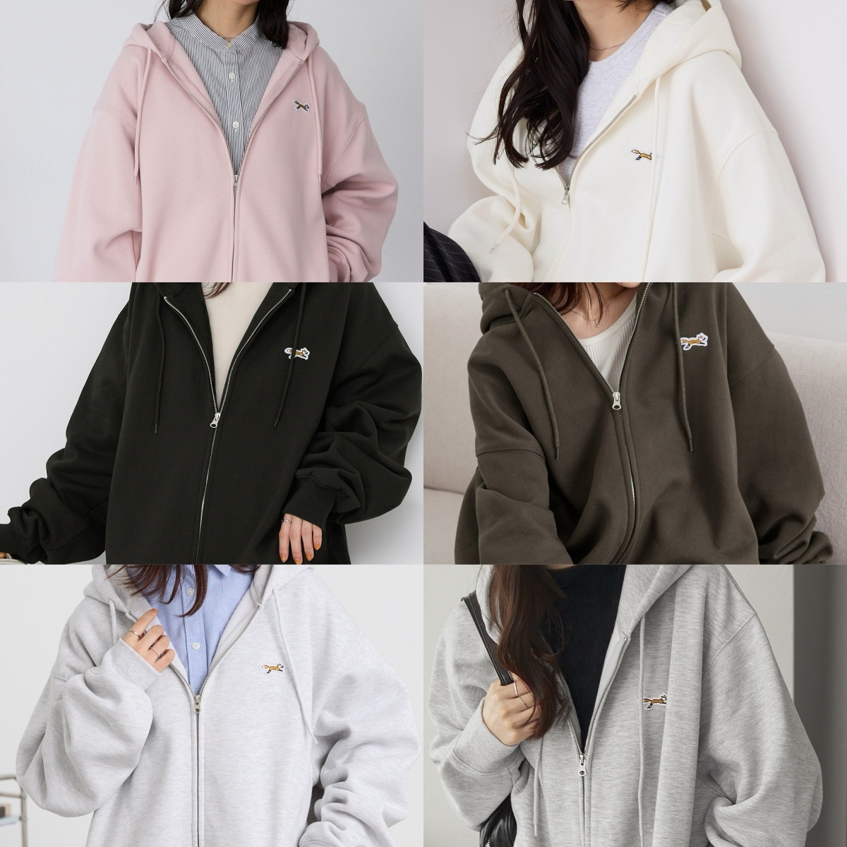 限時特價預購┃日牌女裝 PENNEYS 刺繡 寬鬆 連帽外套
