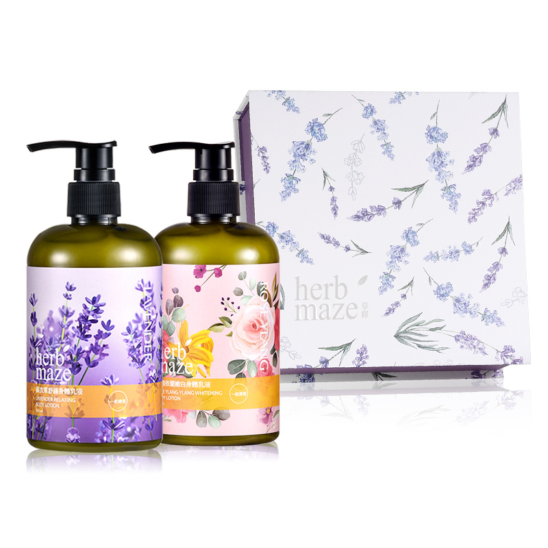 薰衣草與玫瑰依蘭乳液香氛禮盒★附贈提袋