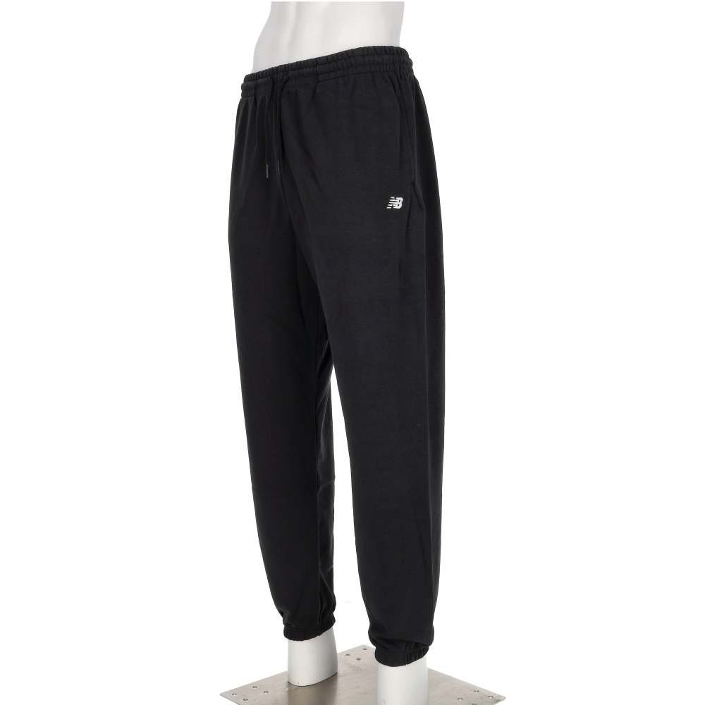 New Balance 男款 黑色 NB 縮口 棉質 運動 休閒 長褲 MP41519BK