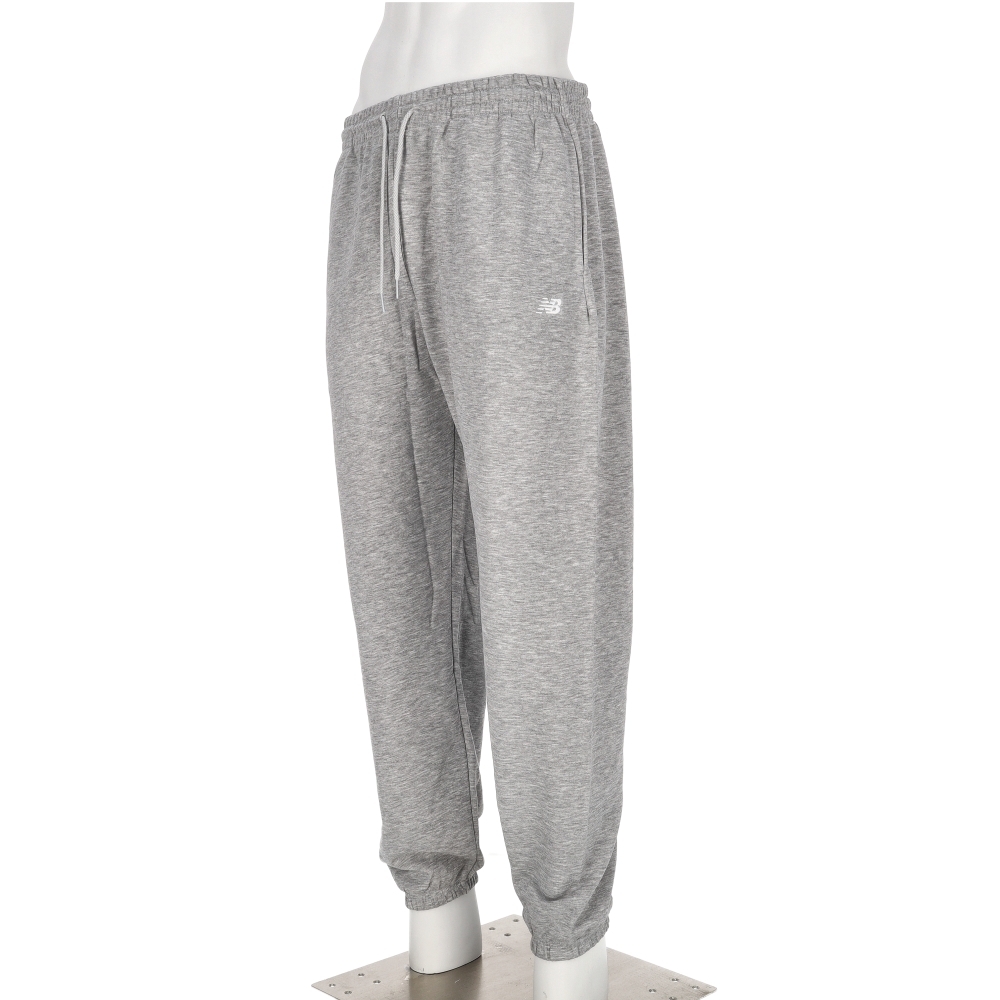 New Balance 男款 灰色 NB 縮口 棉質 運動 休閒 長褲 MP41519AG