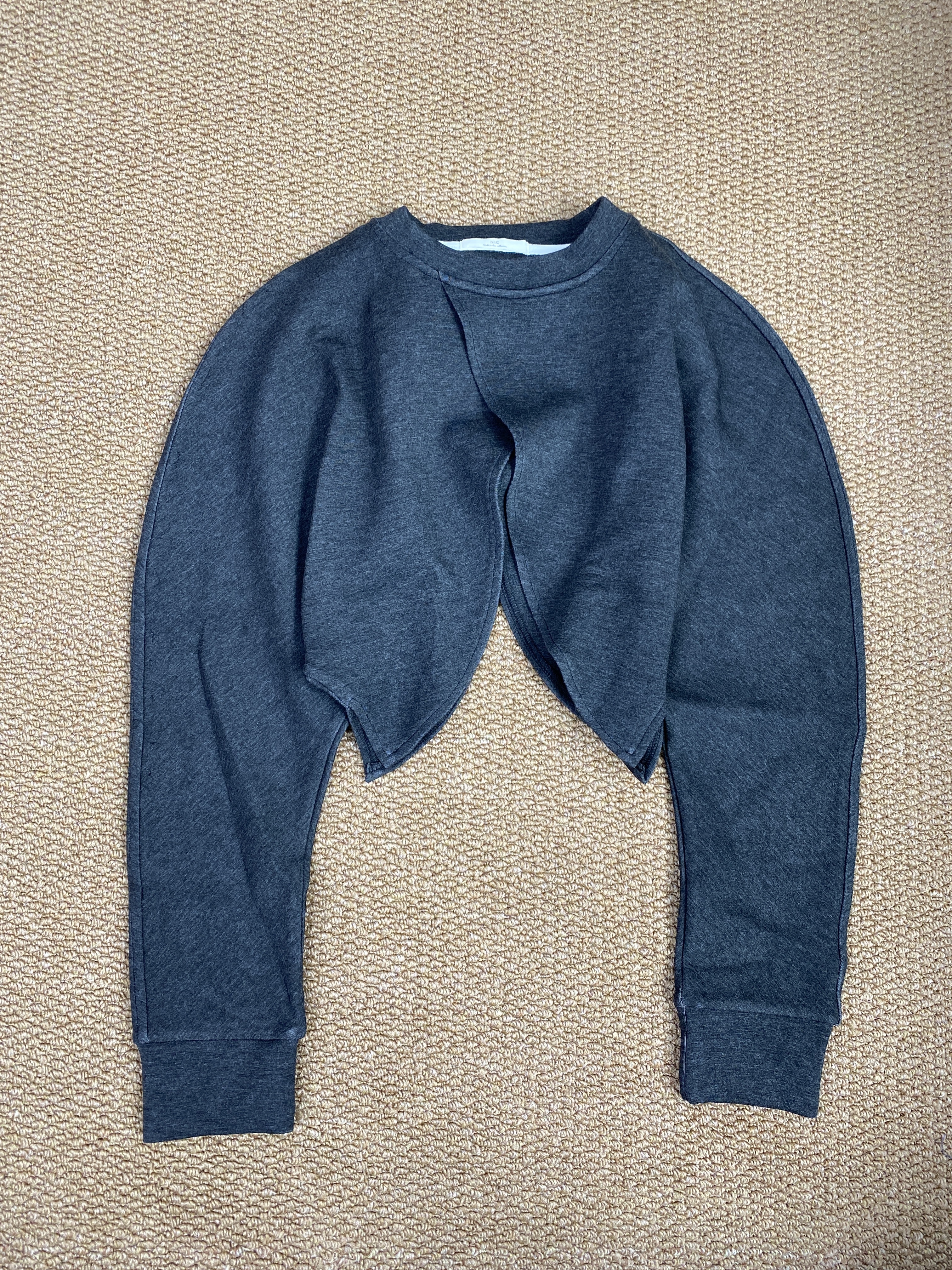 W00092設計款開衩太空棉上衣