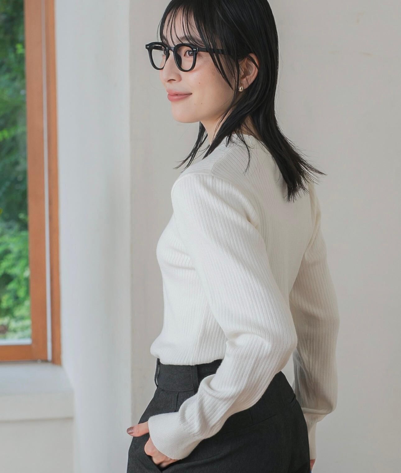 【預購】JN012301 THE CRAFT CREW PRODUCTS 圓領羅紋針織上衣