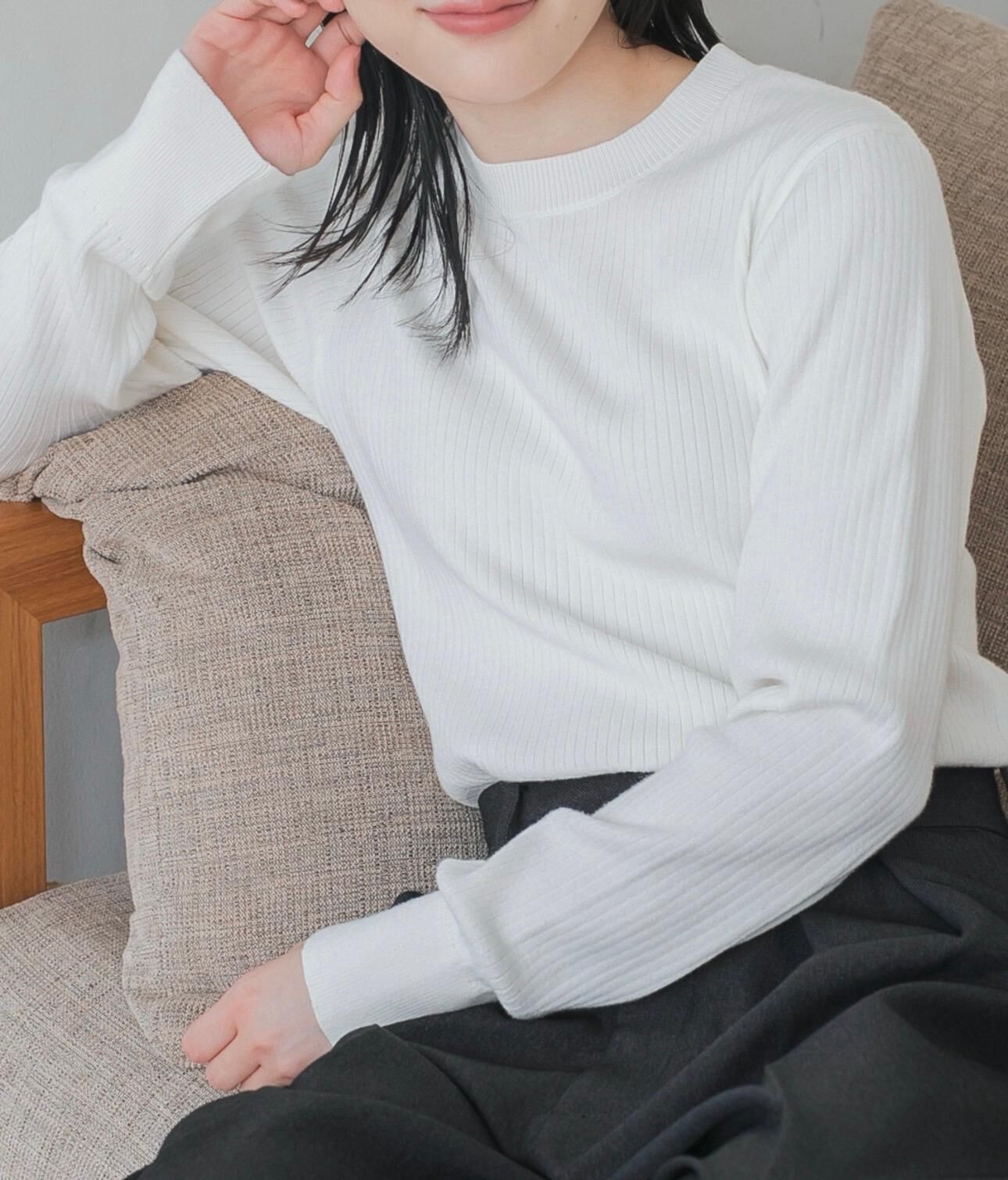 【預購】JN012301 THE CRAFT CREW PRODUCTS 圓領羅紋針織上衣