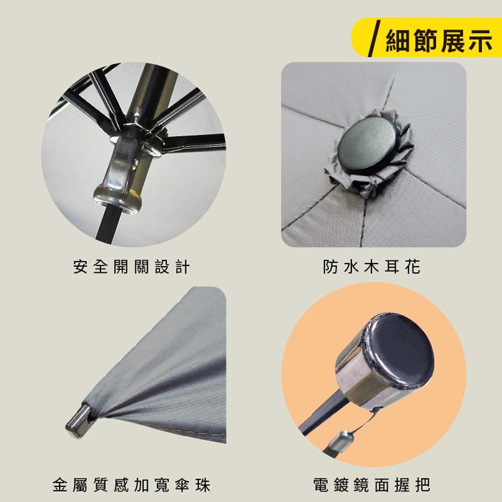 【傘電俠】新版偏支骨手開三折傘 01-550194