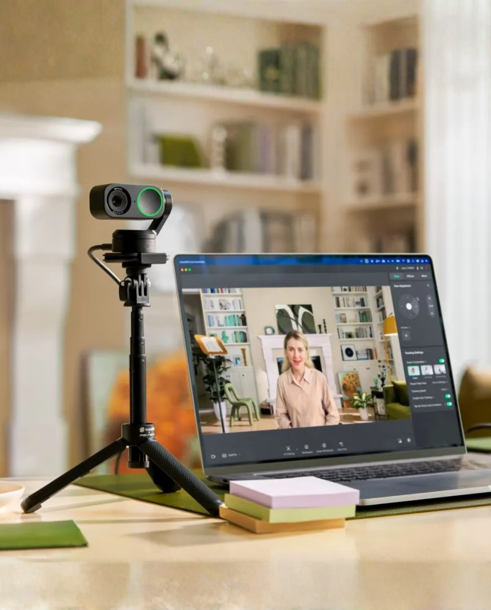 Insta360 LINK 2 Pro 4K AI 智能網路攝影機出租｜旗艦視訊鏡頭・單次租借方案｜直播 / 會議 / 課程首選