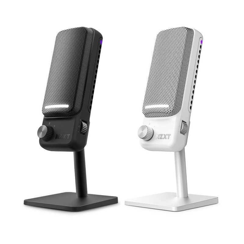 NZXT 恩傑 Capsule Elite 電容式降噪RGB 麥克風 黑色/白色