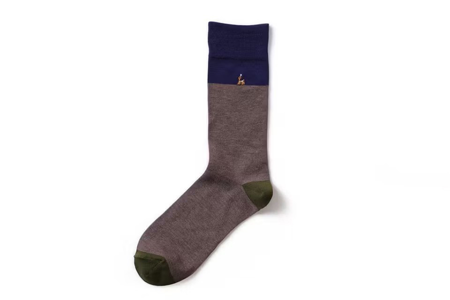 中川政七商店 - 鹿爸爸襪子 / 茶(25-27cm)