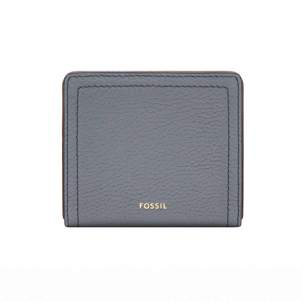 Logan 真皮RFID防盜短夾-藍色 SL7829450