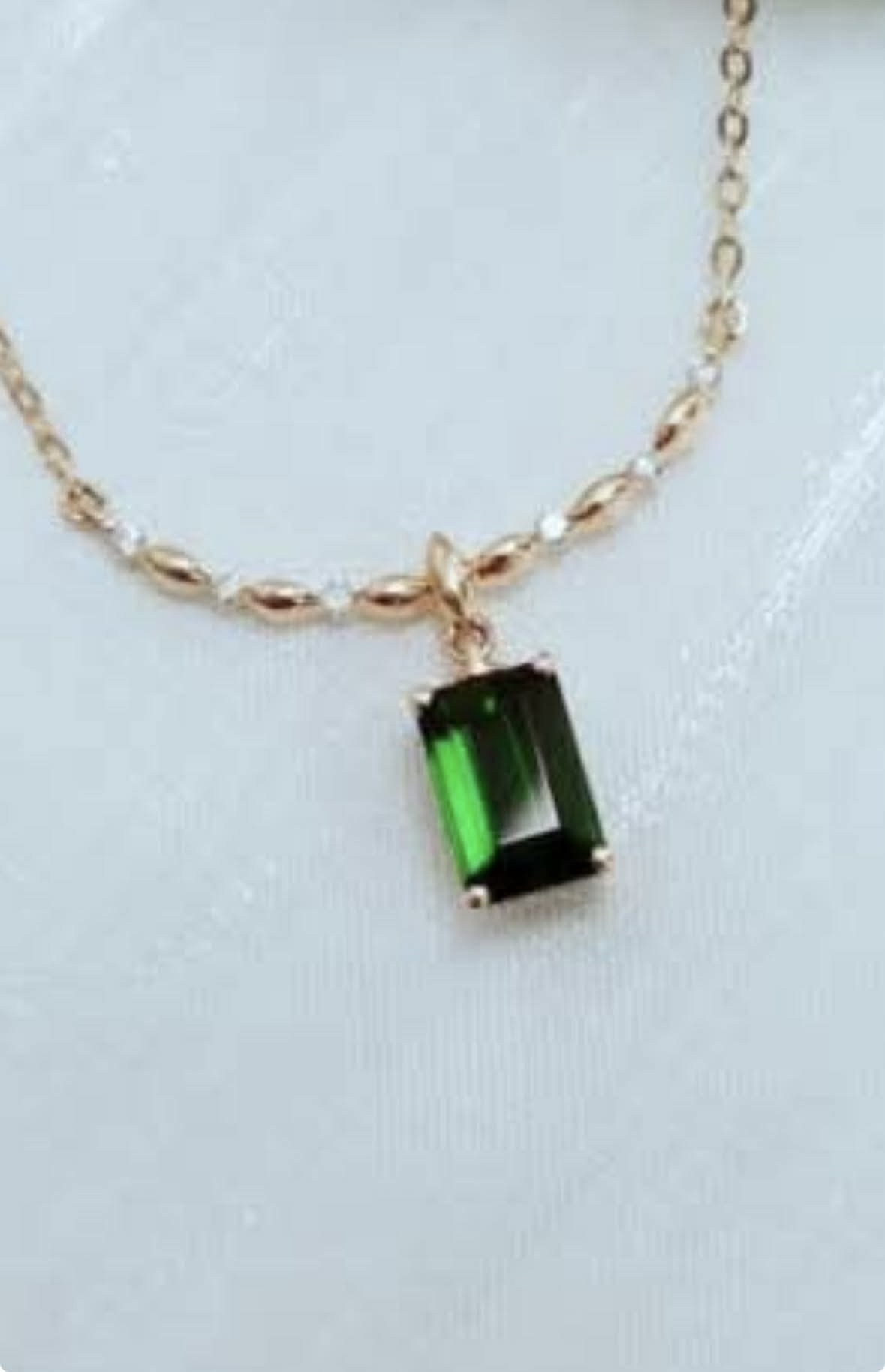 訂製925銀透輝石合台項鏈