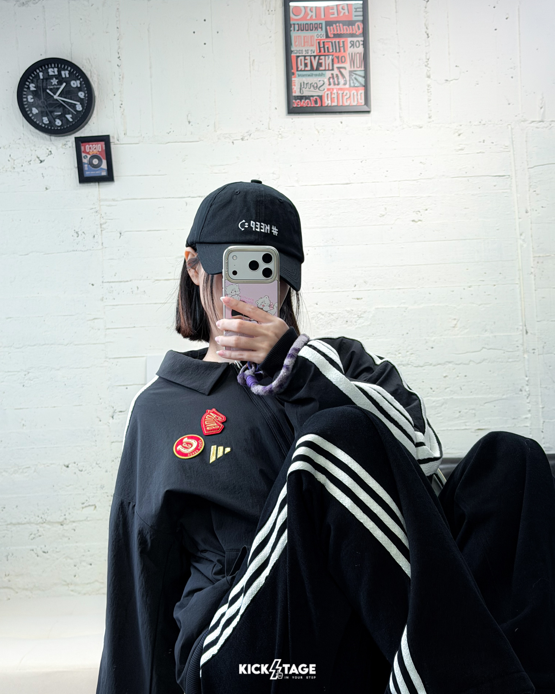 男款 ADIDAS NYR 3S WV JKT 黑色 CNY 馬年 新年 防潑水 抓絨 徽章 寬鬆 外套【KE4057】ADLP