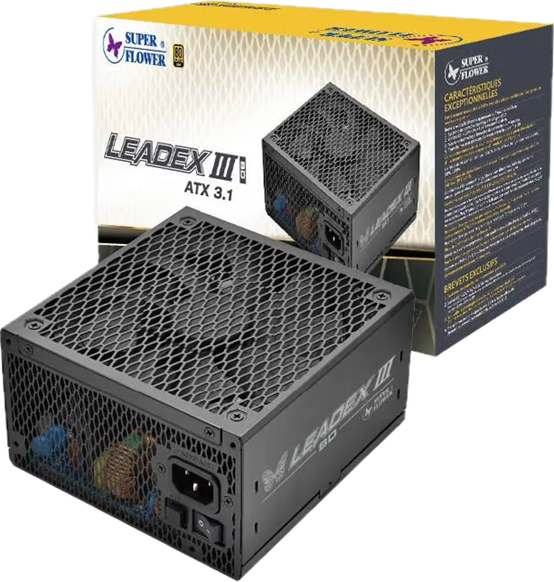 Super Flower Leadex III Gold BD 750W/850W/1000W ATX3.1 -黑色 電源供應器 火牛