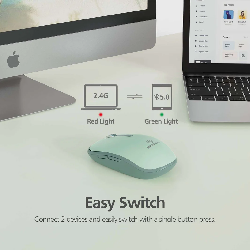 Micropack Speedy Silent 2 雙模式無線滑鼠 MP-729B