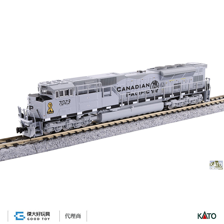 KATO 176-8544 (N) 柴油機關車 EMD SD70ACU CP #7023 (GREY) 前端車頭燈