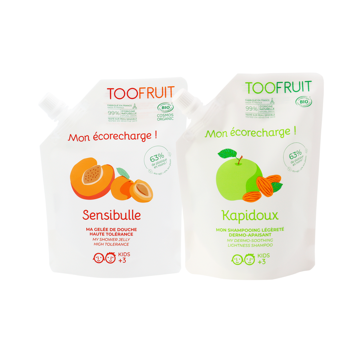 果樣沐浴與洗髮補充包組