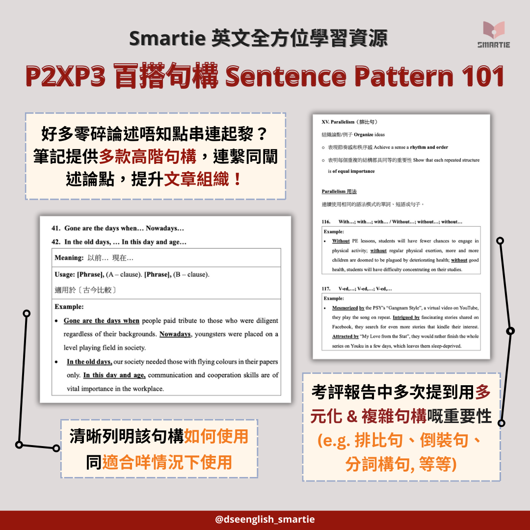 P2XP3 百搭句構 Sentence Pattern 101【一件免運費】