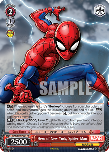 【MAR/S89-PE01 PR】Hero of New York, Spider-Man