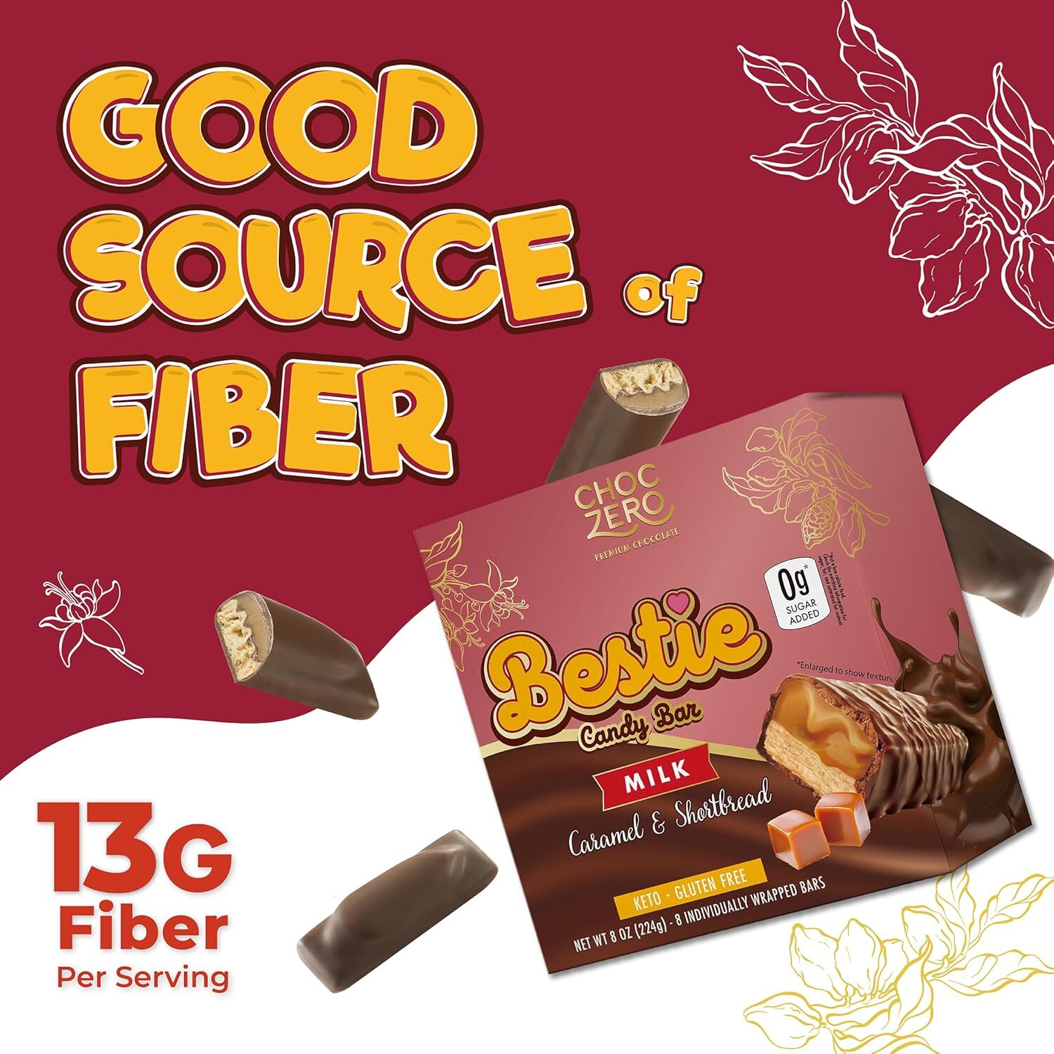 Choczero Bestie 焦糖脆餅朱古力棒 224g