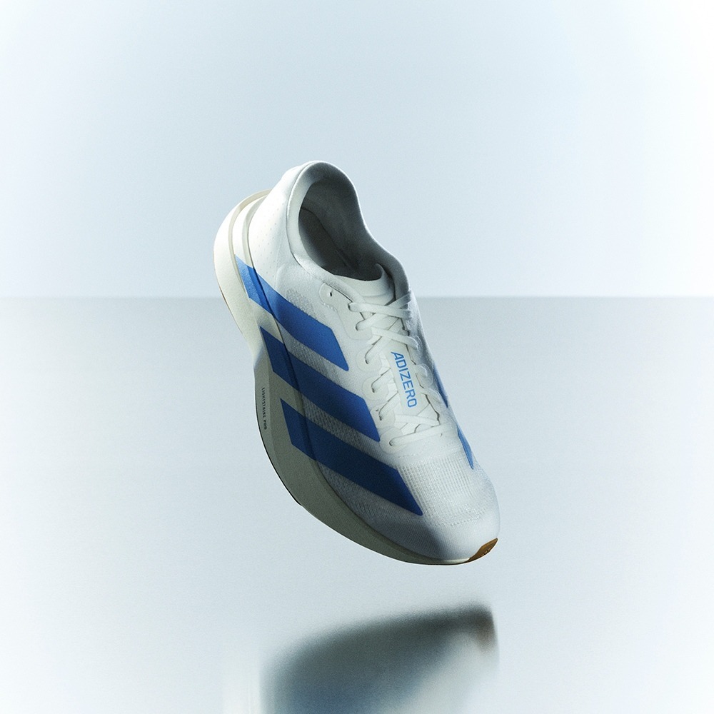 ADIDAS 慢跑鞋 ADIZERO EVO SL 白藍色 運動鞋 男 JS4494