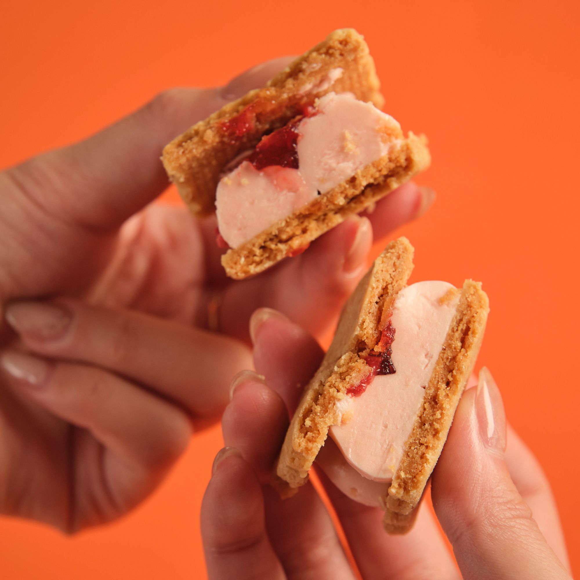 Double Strawberry Cookie Sandwich