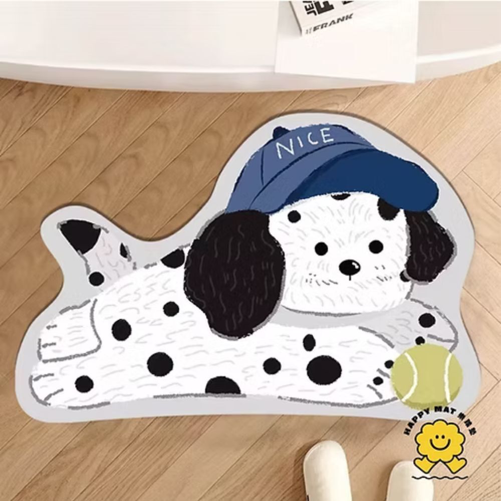 米客司超吸水門墊45x60cm｜卡通動物造型地墊 吸水防滑腳踏墊 浴室門口墊 玄關吸水墊 可愛地墊【輕鬆購五金百貨】