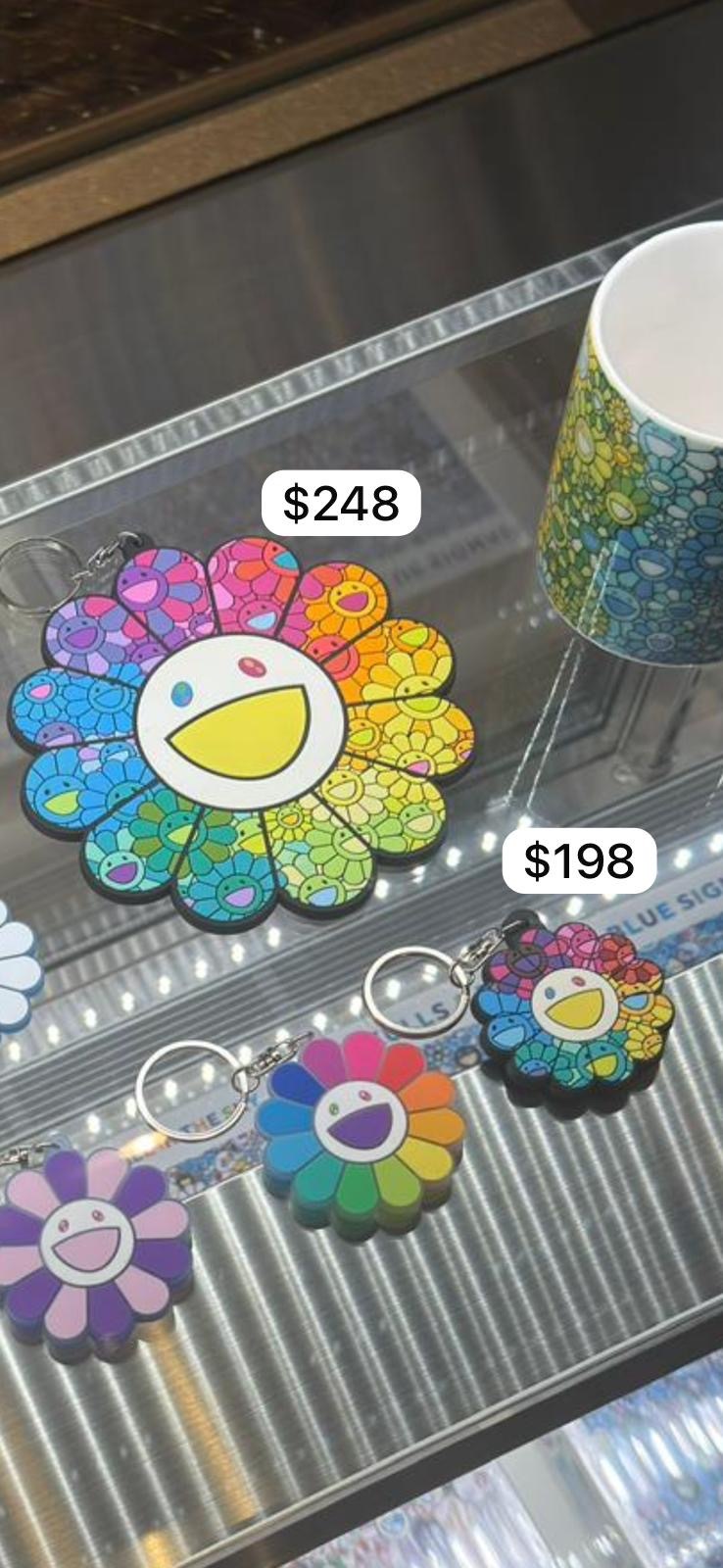 260123 村上隆花花彩色膠匙扣小號