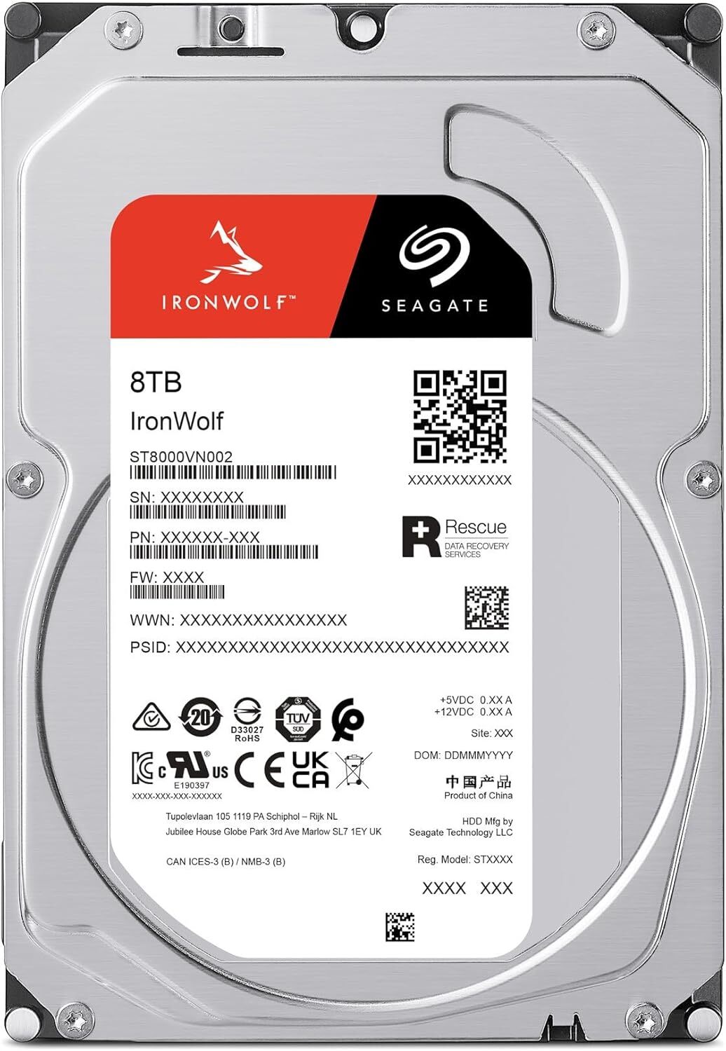 Seagate Iron Wolf 8TB 5400rpm 256MB 3.5