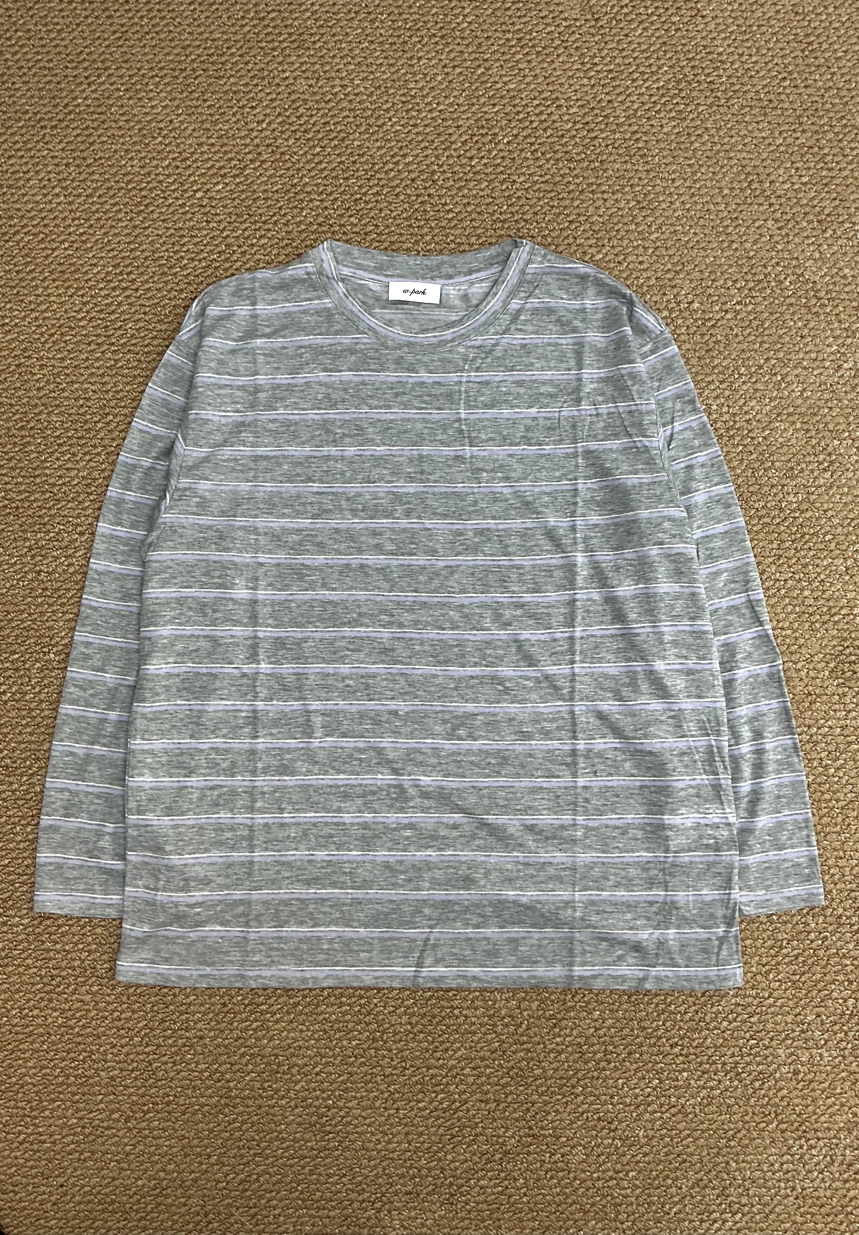 W00106天絲條紋上衣