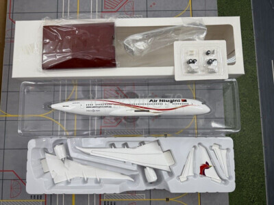 Hogan wings 1/200 紐幾內亞航空 波音787-8 白盒子配木底座