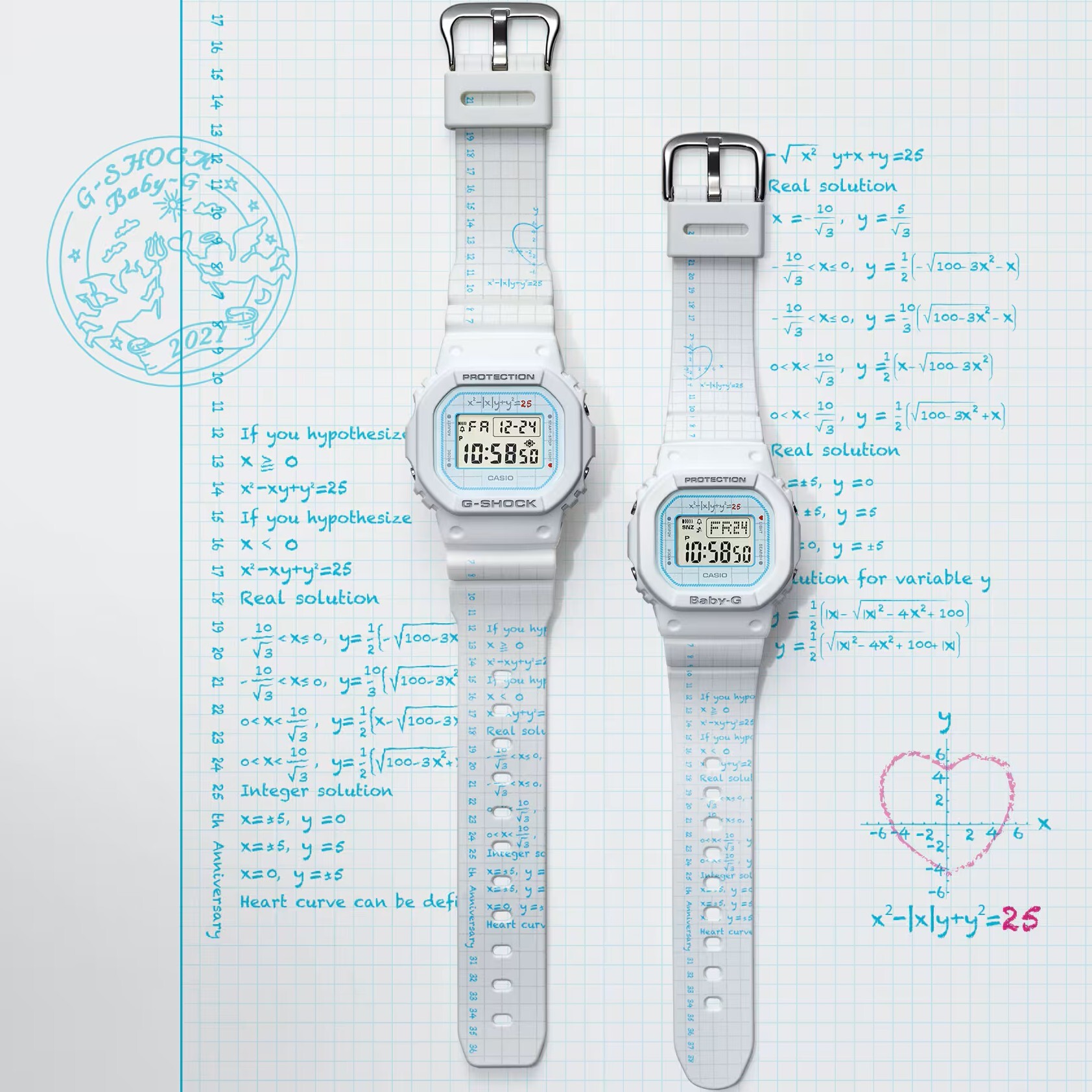 【CASIO 卡西歐】 G-SHOCK 原創經典設計 25 週年 耐衝擊手錶 LOV-21B-7