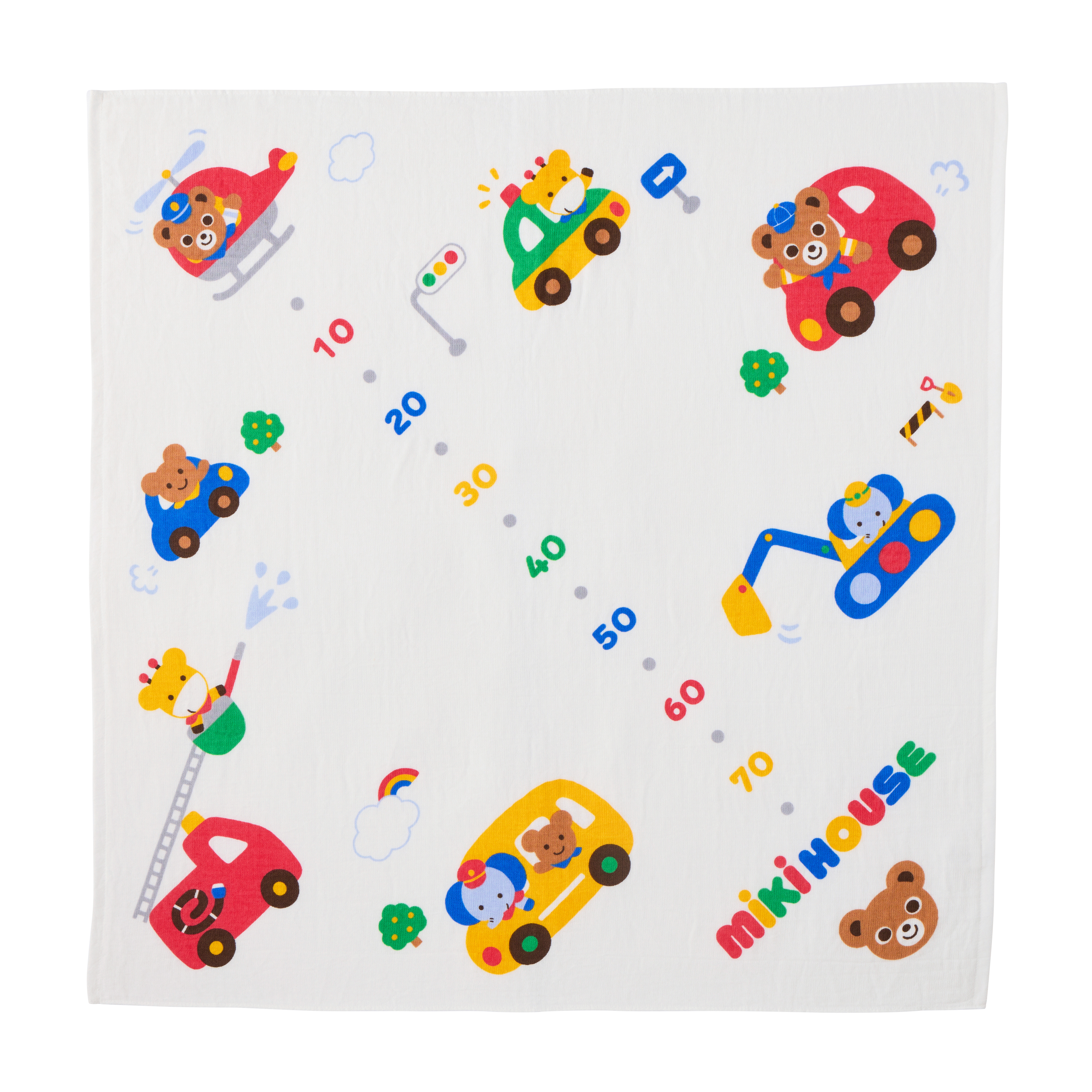 紗布浴巾-普吉熊