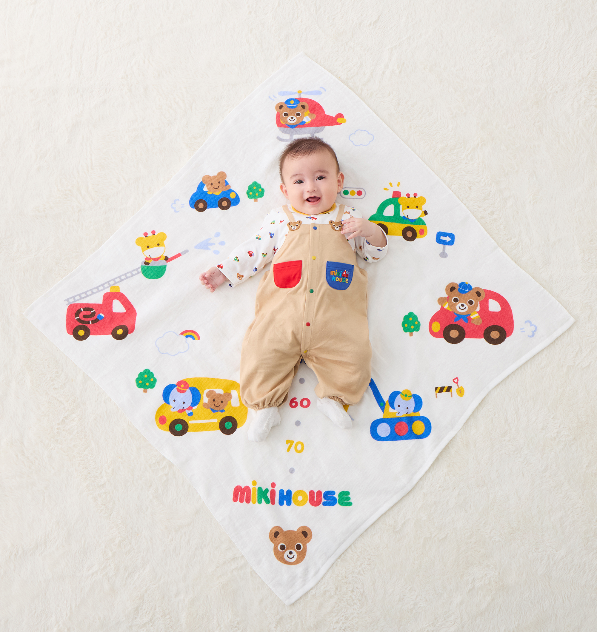 紗布浴巾-普吉熊