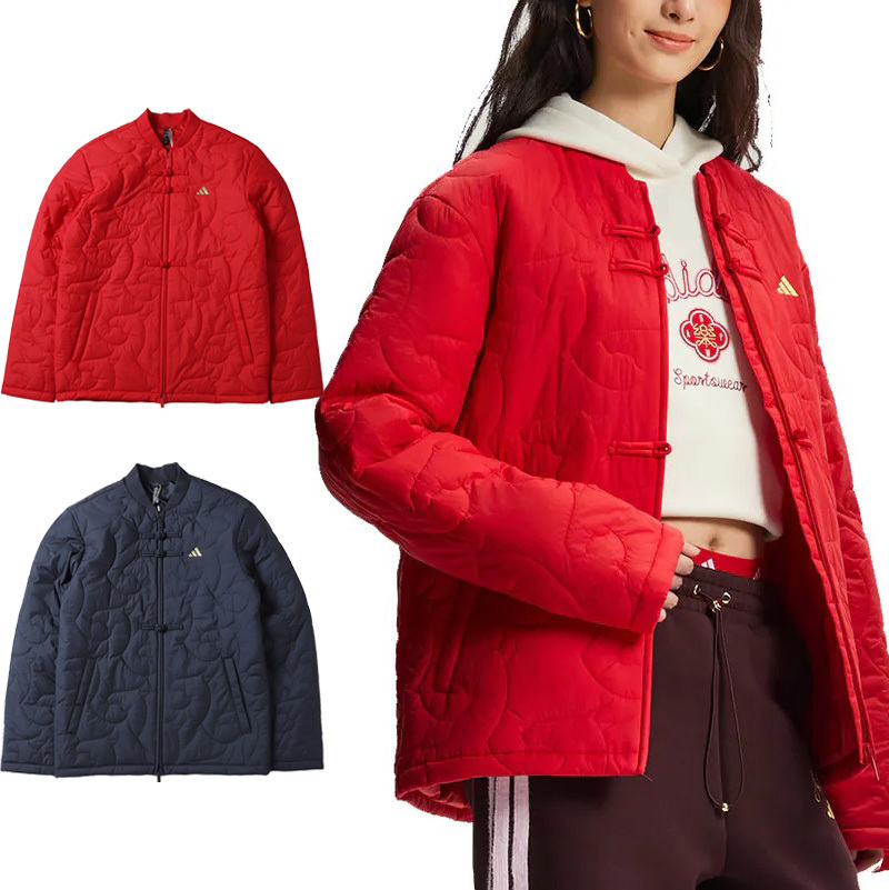 男女款 ADIDAS NYR QUIL TED JKT 黑色 紅色 中國風 新年 馬年 新中式 外套【KS0408/KQ5096】ADLP CNY