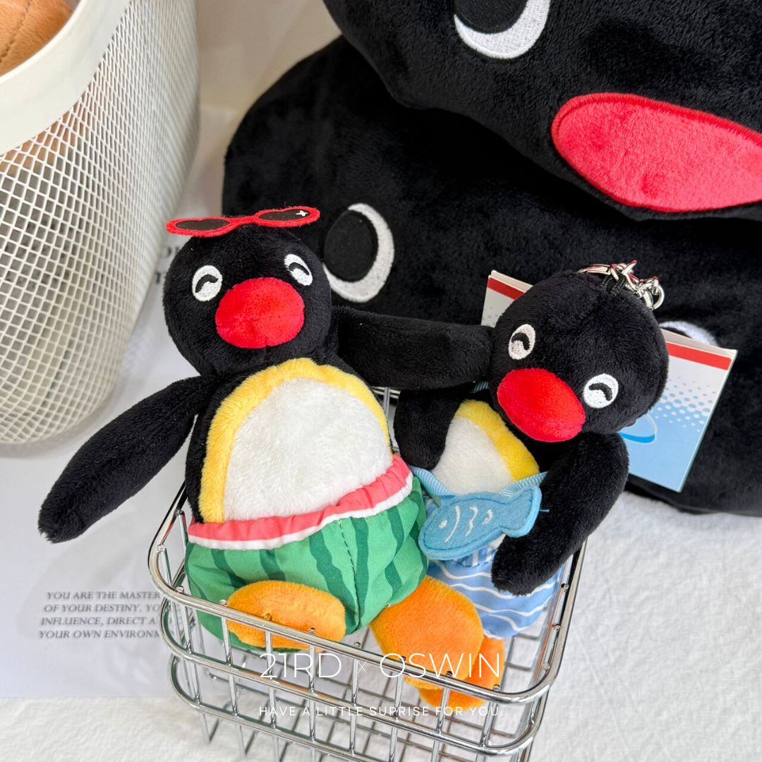 企鵝家族 PINGU 夏日系列 玩偶吊飾