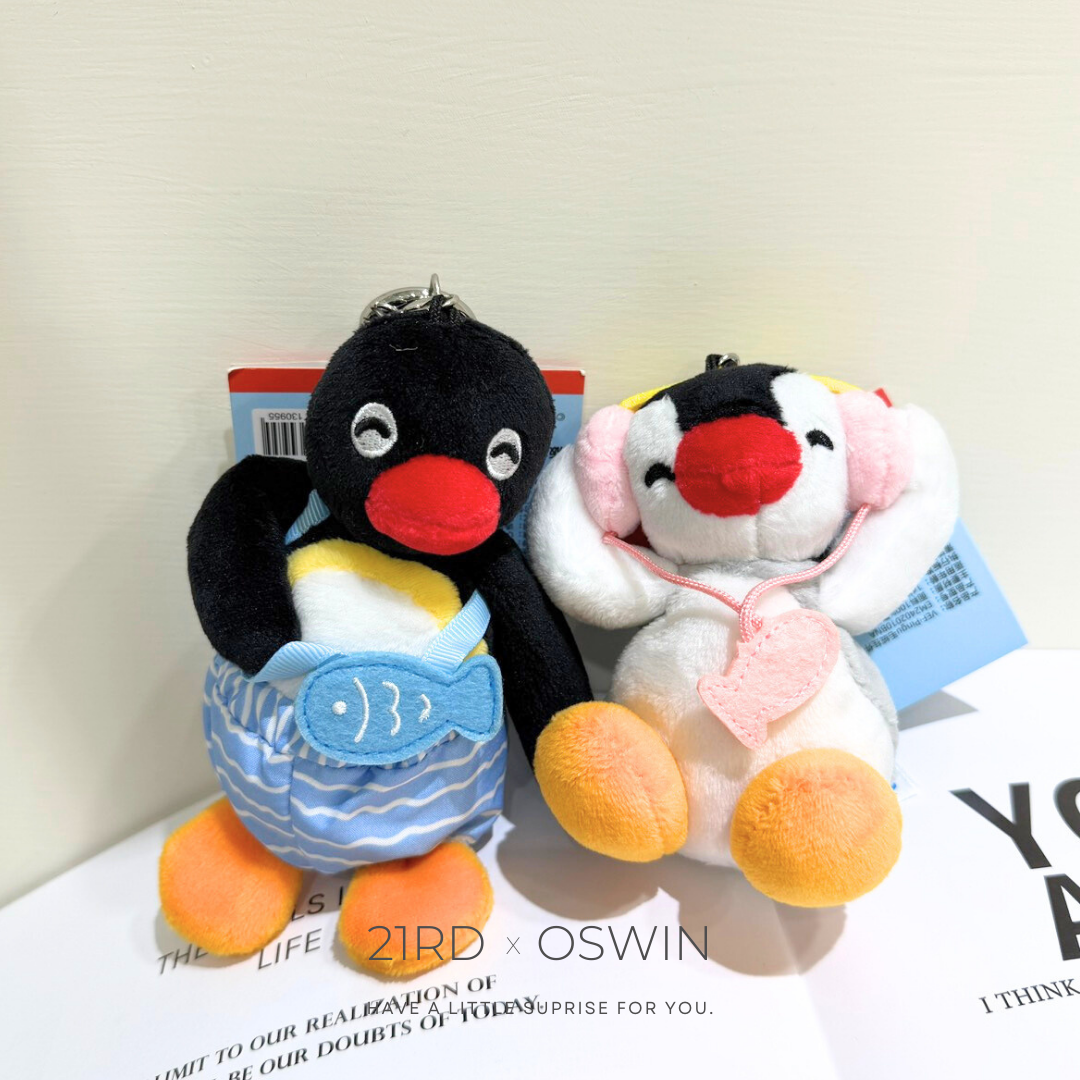 企鵝家族 PINGU 夏日系列 玩偶吊飾