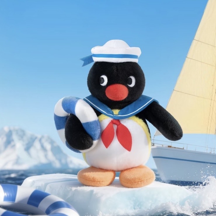 PINGU 企鵝家族 水手系列 吊飾玩偶