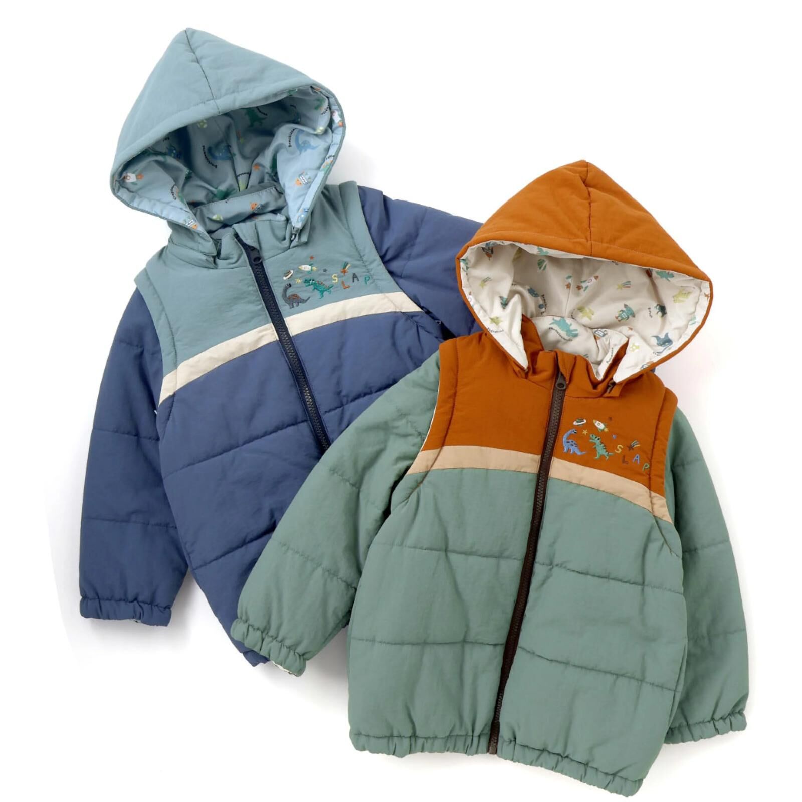 (現貨) 日本直送 8way Slap Slip雙面著褸 (可變背心可拆帽) (2色) (100/110/120/130)