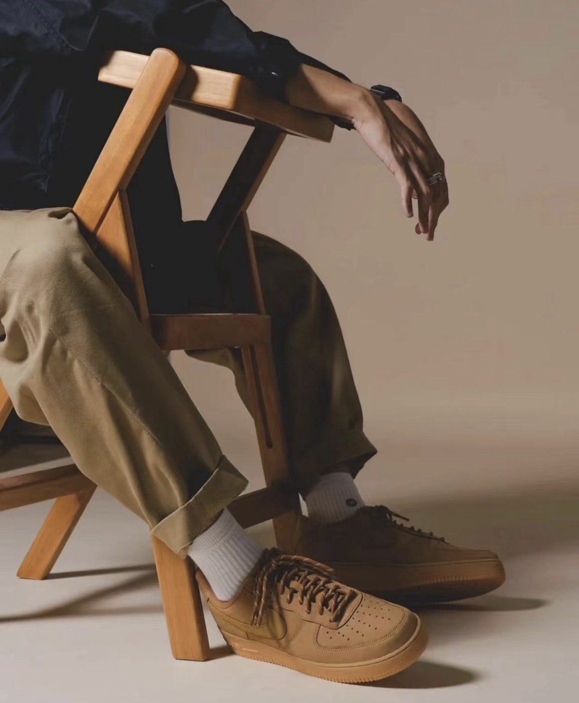 NIKE 休閒鞋 AIR FORCE 1 07 小麥大地色 復古 男 CJ9179-200